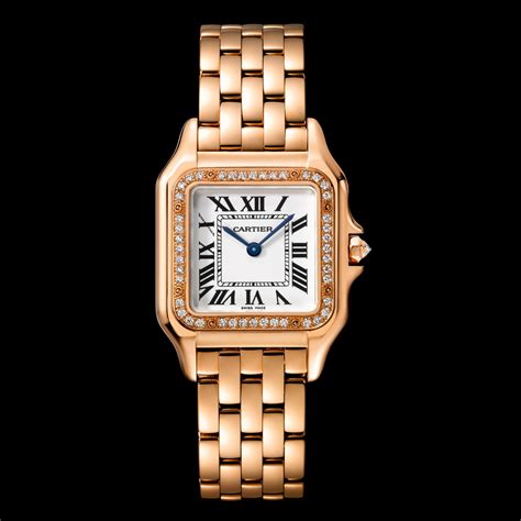 cartier watches rose gold|rose gold cartier watch women's.